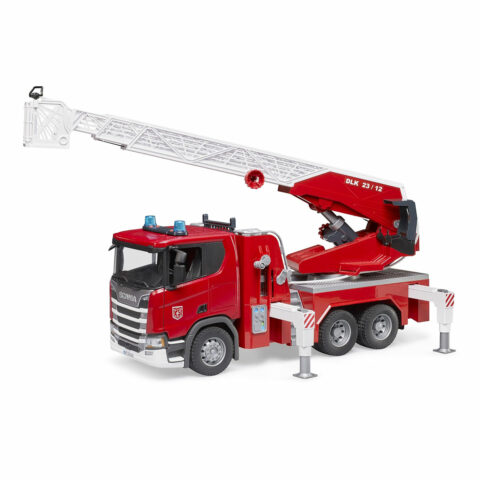 Camión de Bomberos Scania Super 560R con Escalera Extensible, Bomba de Agua, Luz y Sonido Bruder 3591