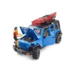 Todoterreno Jeep Wrangler Rubicon Unlimited con Kayak y Figura – Ref. Bruder 2529