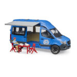 Furgoneta Camper Mercedes Benz Sprinter Azul con Conductor Bruder 2684