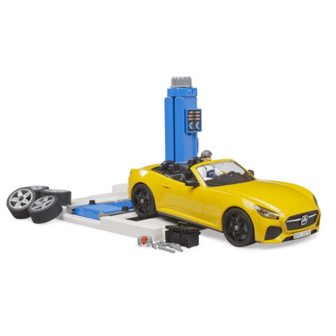 Taller de Coches Con Figura Y Descapotable Bworld Bruder 62112